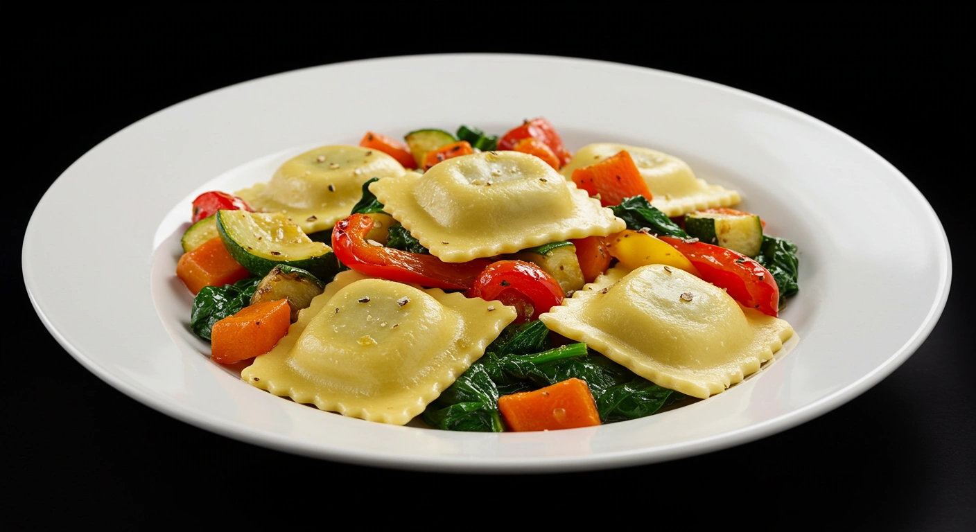 Ravioli & Veggies - secondary view